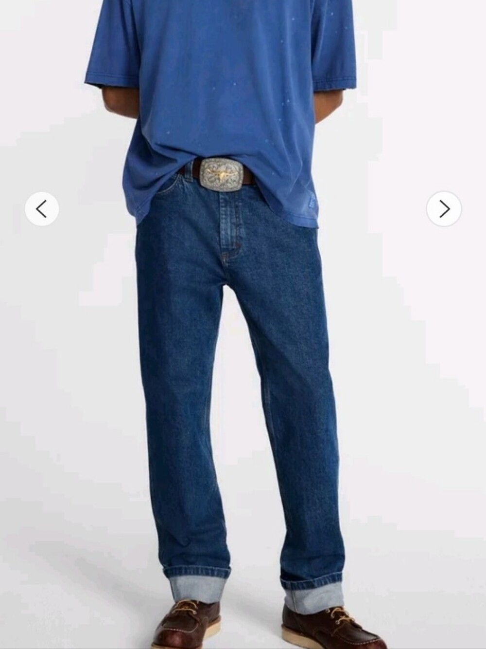 Lee Relaxed Straight Jeans in Dark Blue